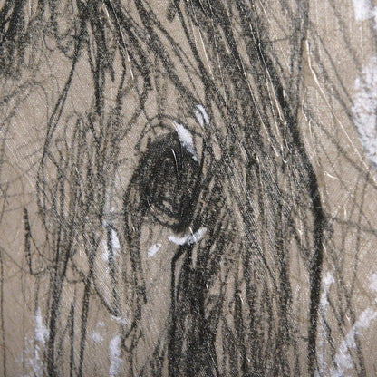 Mercana - Sketch of animal VI Pony by Mercana Studio a Hand Embellished Textured Canvas - 102355-S view 7