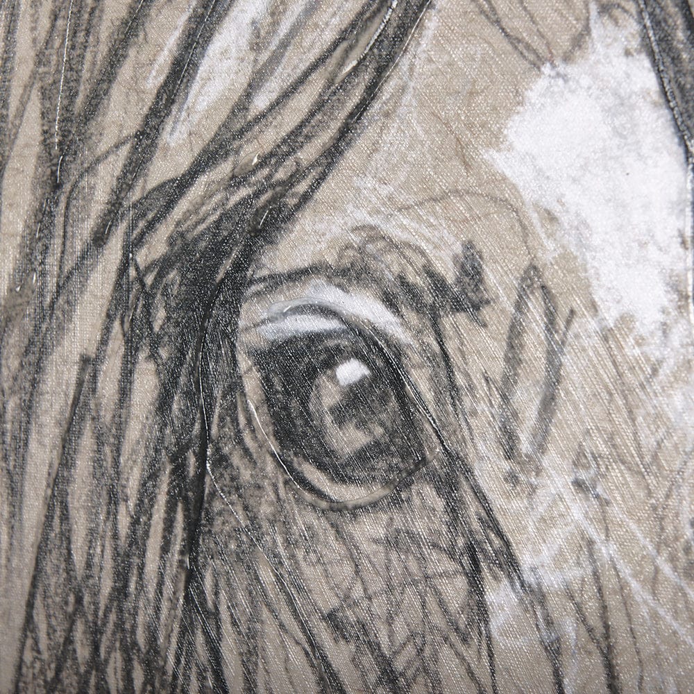 Mercana - Sketch of animal VII Horse by Mercana Studio a Hand Embellished Textured Canvas - 102356-L view 7