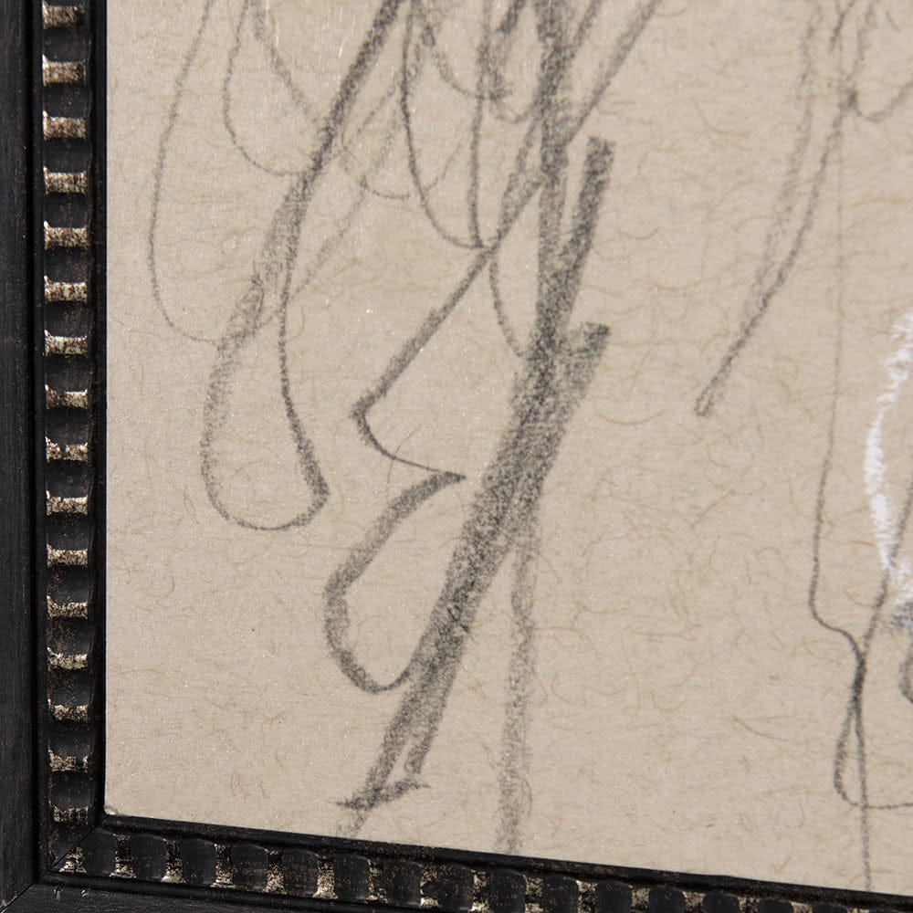 Mercana - Sketch of Animal VII Horse by Mercana Studio a Hand Embellished Textured Framed Art Print - 14479 view 5