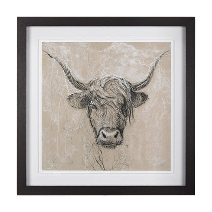 Mercana - Sketch of Animal VIII by Mercana Studio Hand Embellished Framed Art Print Matted under Glass - 14486 view 1