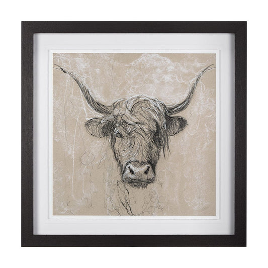 Mercana - Sketch of Animal VIII by Mercana Studio Hand Embellished Framed Art Print Matted under Glass - 14486 view 1