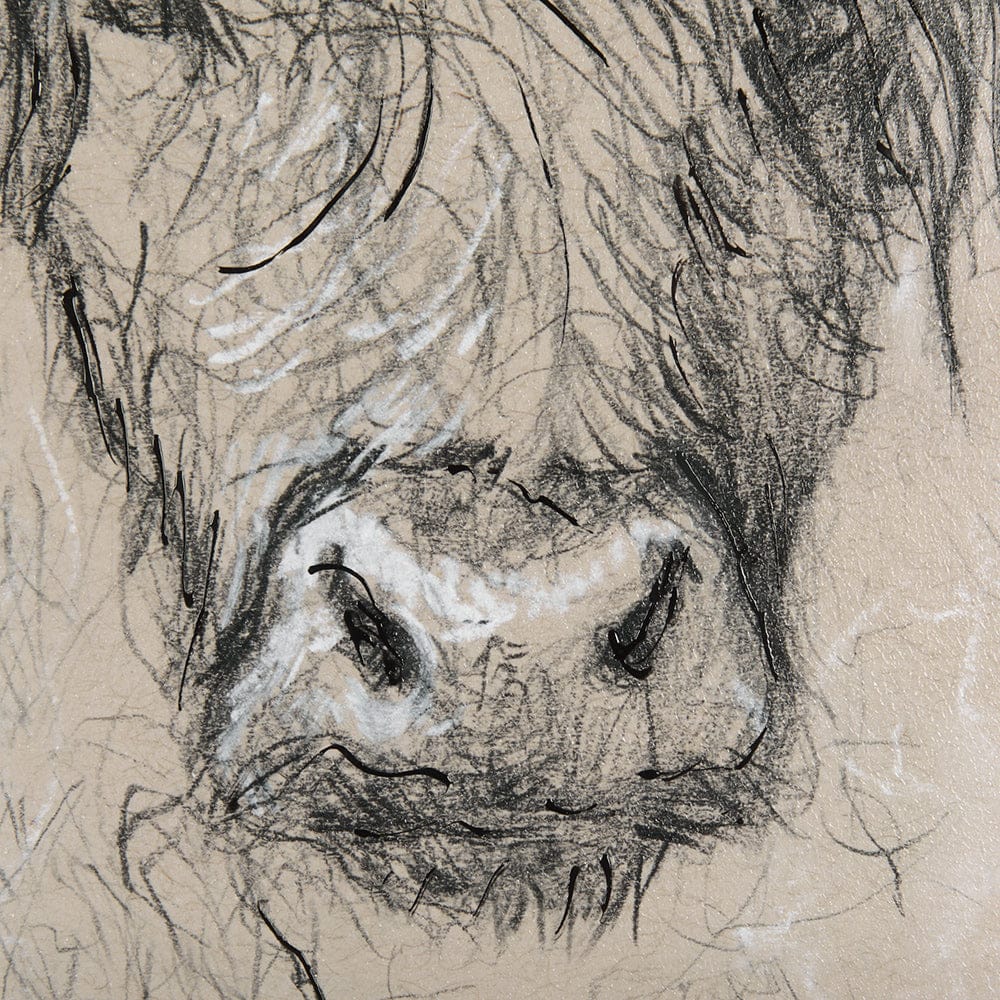 Mercana - Sketch of Animal VIII by Mercana Studio Hand Embellished Framed Art Print Matted under Glass - 14486 view 6