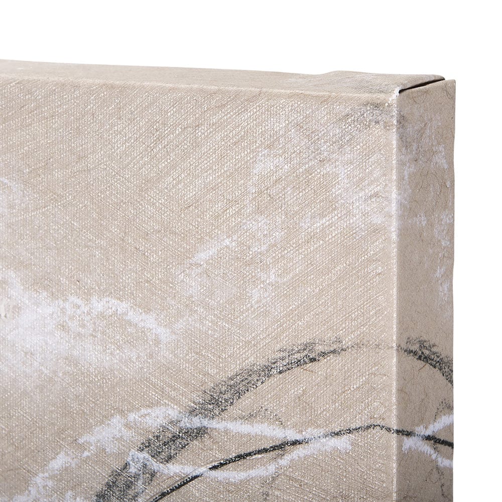 Mercana - Sketch of animal VIII Highland bull by Mercana Studio a Hand Embellished Textured Canvas - 102357-L view 3