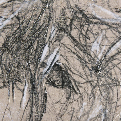 Mercana - Sketch of animal VIII Highland bull by Mercana Studio a Hand Embellished Textured Canvas - 102357-S view 7