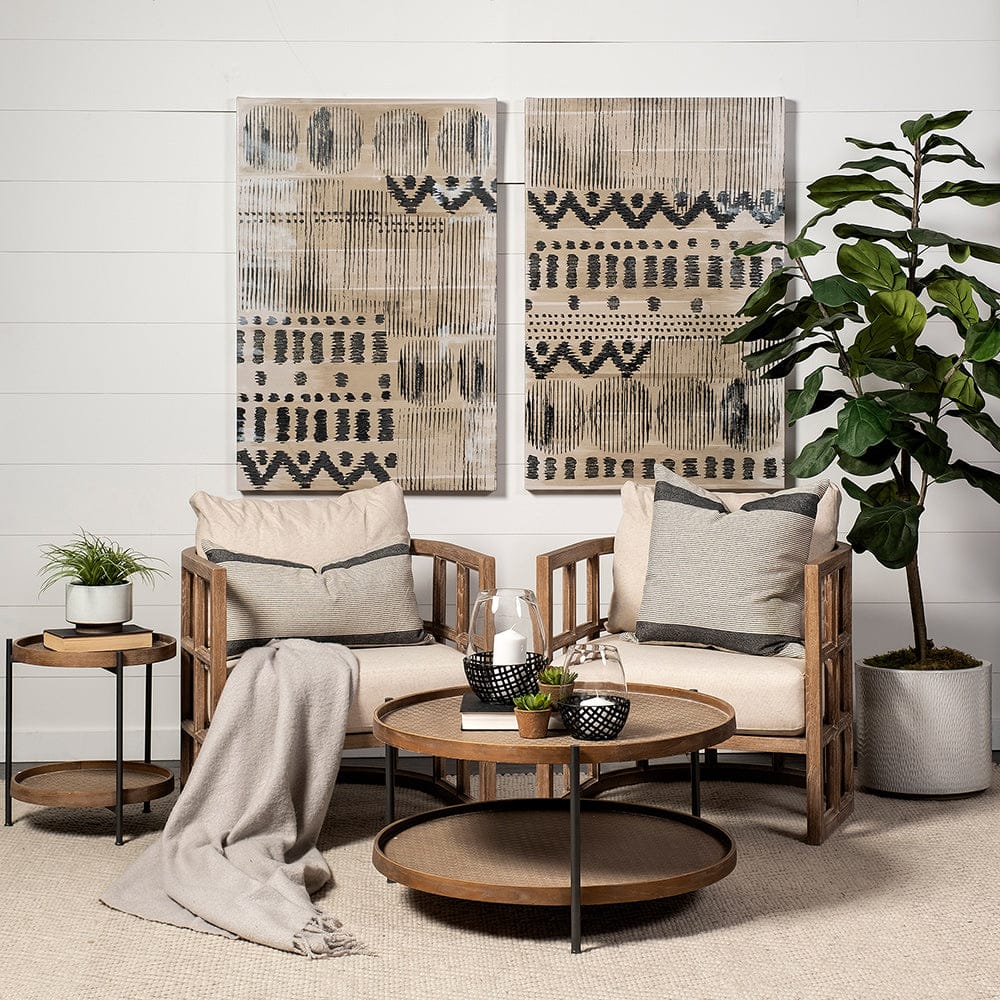 Mercana - Skylar II Tan Fabric Covered Cushioned Demi-Lune Wooden Frame Accent Chair - 67515 view 9