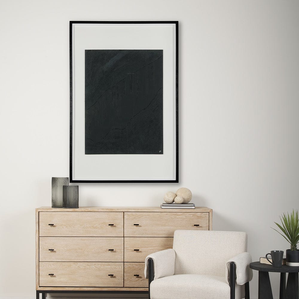 Mercana - Slate II by Studio M a handmade Original Framed Artwork under Glass - 14960 view 8