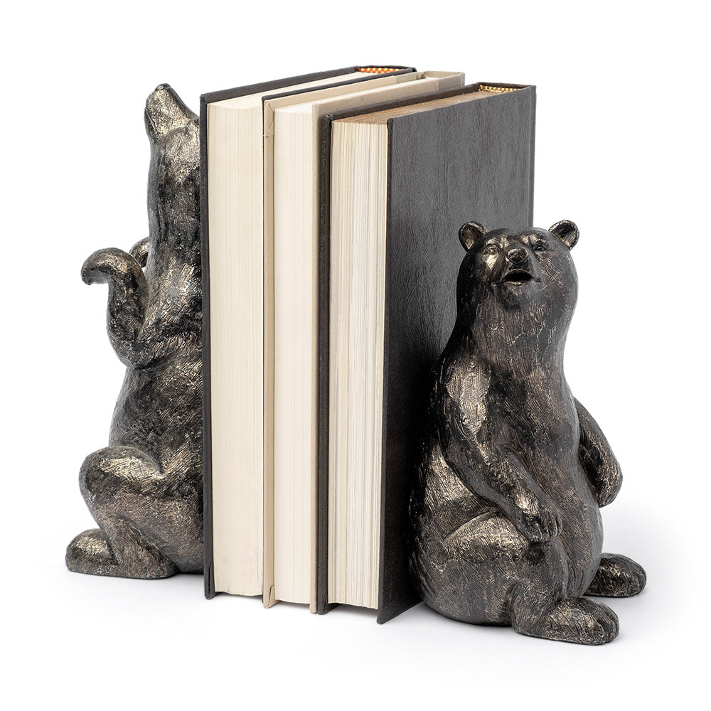 Mercana - Sleuth 9L x 8W Grizzly Bear Bookends (Set of 2) - 68069 view 1