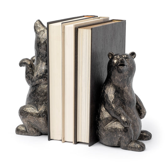 Mercana - Sleuth 9L x 8W Grizzly Bear Bookends (Set of 2) - 68069 view 1