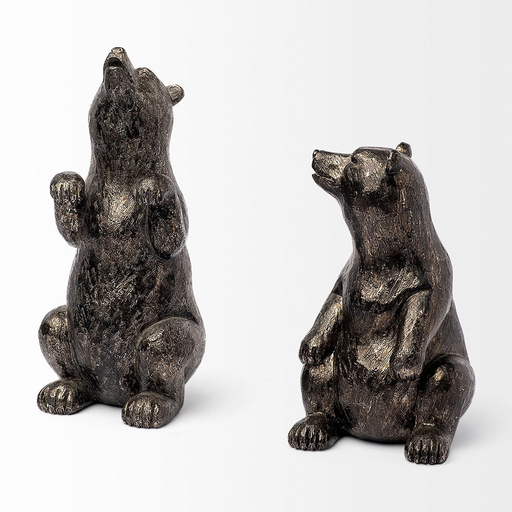 Mercana - Sleuth 9L x 8W Grizzly Bear Bookends (Set of 2) - 68069 view 3
