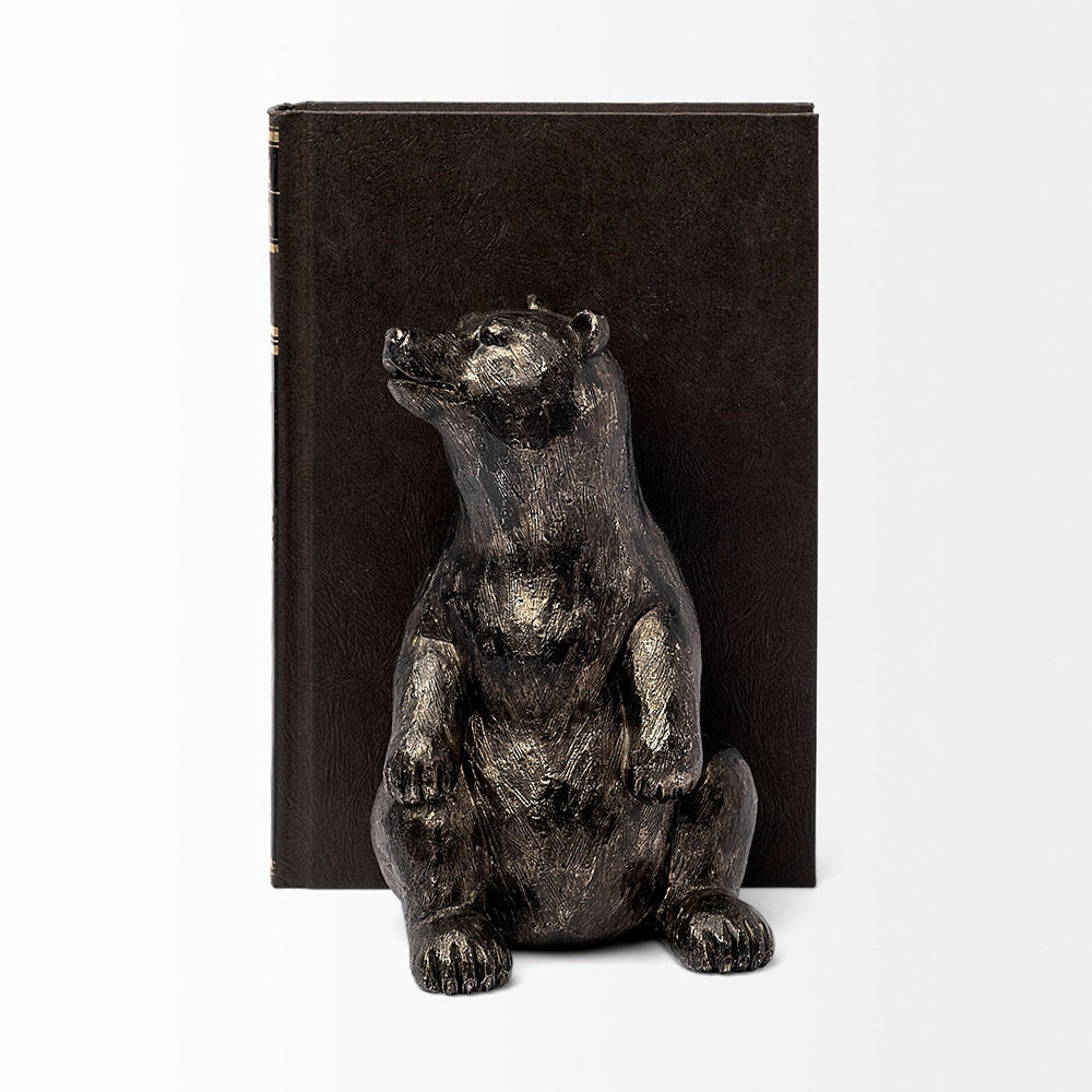 Mercana - Sleuth 9L x 8W Grizzly Bear Bookends (Set of 2) - 68069 view 6