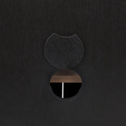 Mercana - Sloan Black Wood W/Black Metal Frame Accent Cabinet - 69887 view 10