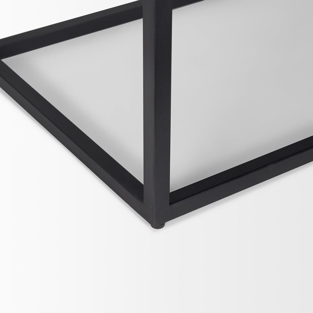 Mercana - Sloan Black Wood W/Black Metal Frame Side Table - 69888 view 11