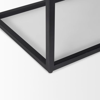 Mercana - Sloan Black Wood W/Black Metal Frame Side Table - 69888 view 11