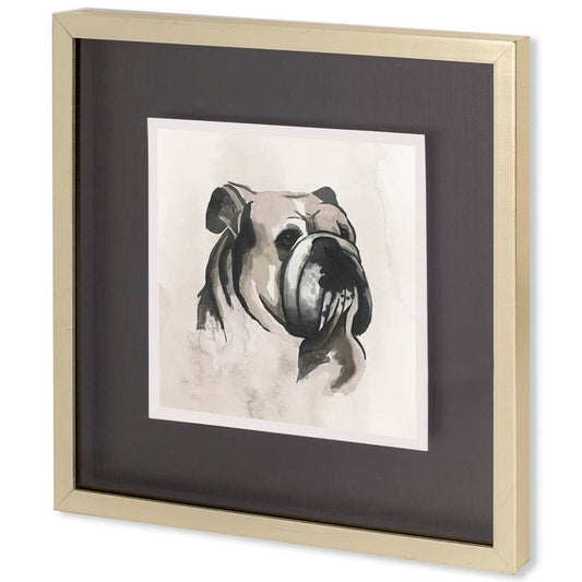 Mercana - Small Inked Dogs III by Grace Popp a Hand Embellished Textured Framed Art Print Matted under Glass - 10428 view 1