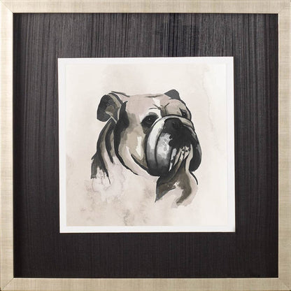Mercana - Small Inked Dogs III by Grace Popp a Hand Embellished Textured Framed Art Print Matted under Glass - 10428 view 2