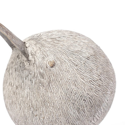 Mercana - Snipe I 6L x 6W Off-White Resin Bird Ornament W/ Metal Feet - 68079 view 3