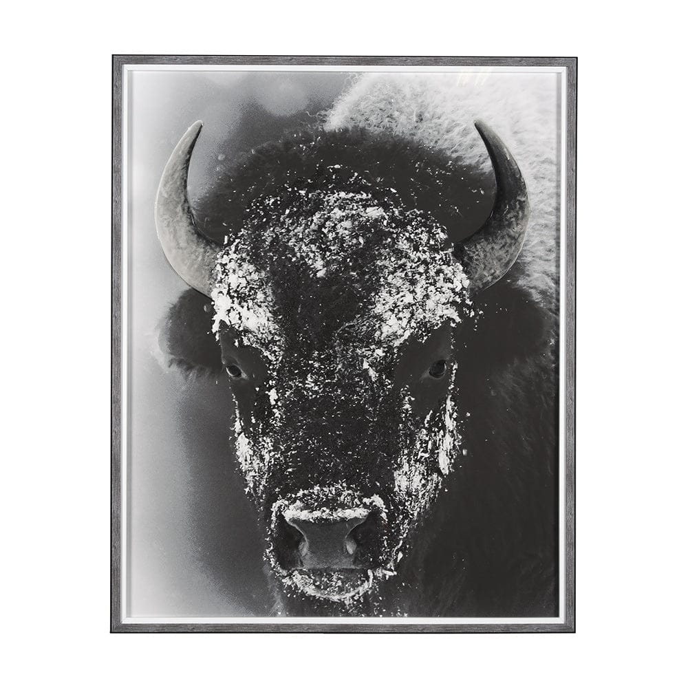 Mercana - Snow Mask by Mercana Studio a Hand Embellished Textured Framed Art Print Matted under Glass - 14776 view 1