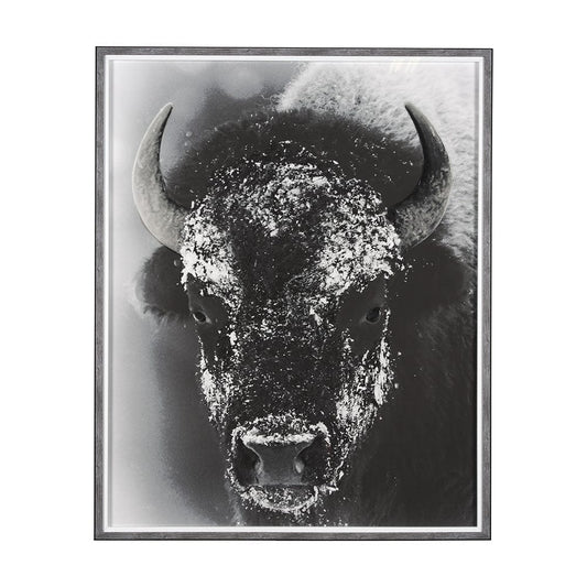 Mercana - Snow Mask by Mercana Studio a Hand Embellished Textured Framed Art Print Matted under Glass - 14776 view 1