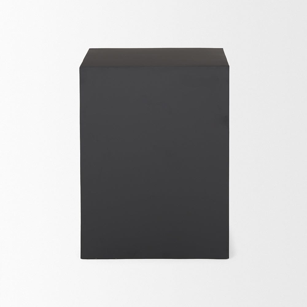 Mercana - Sobi Matte Black Square Metal Side Table - 70746 view 3