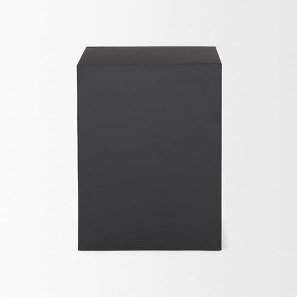 Mercana - Sobi Matte Black Square Metal Side Table - 70746 view 3