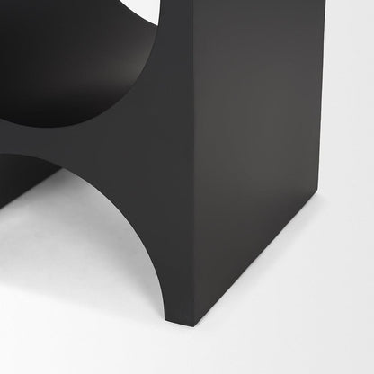 Mercana - Sobi Matte Black Square Metal Side Table - 70746 view 7