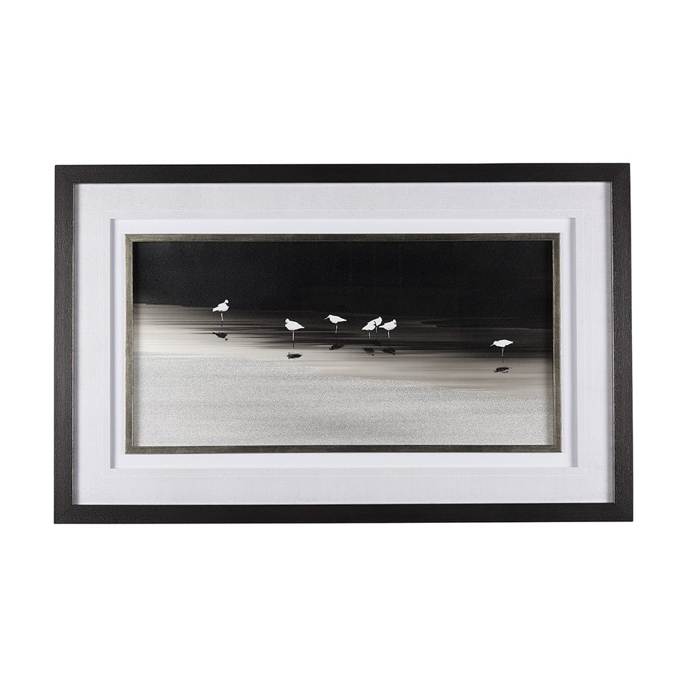 Mercana - Social by Mercana Studio a Hand Embellished Textured Framed Art Print Matted under Glass - 14540 view 1