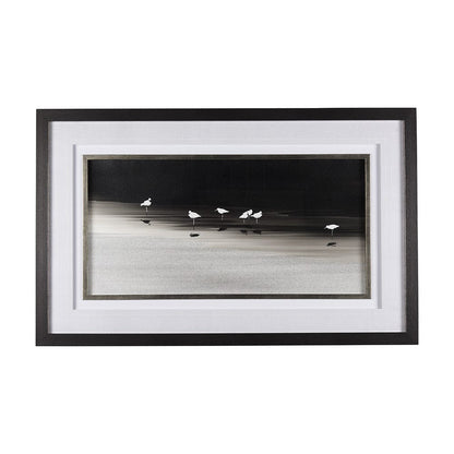 Mercana - Social by Mercana Studio a Hand Embellished Textured Framed Art Print Matted under Glass - 14540 view 1