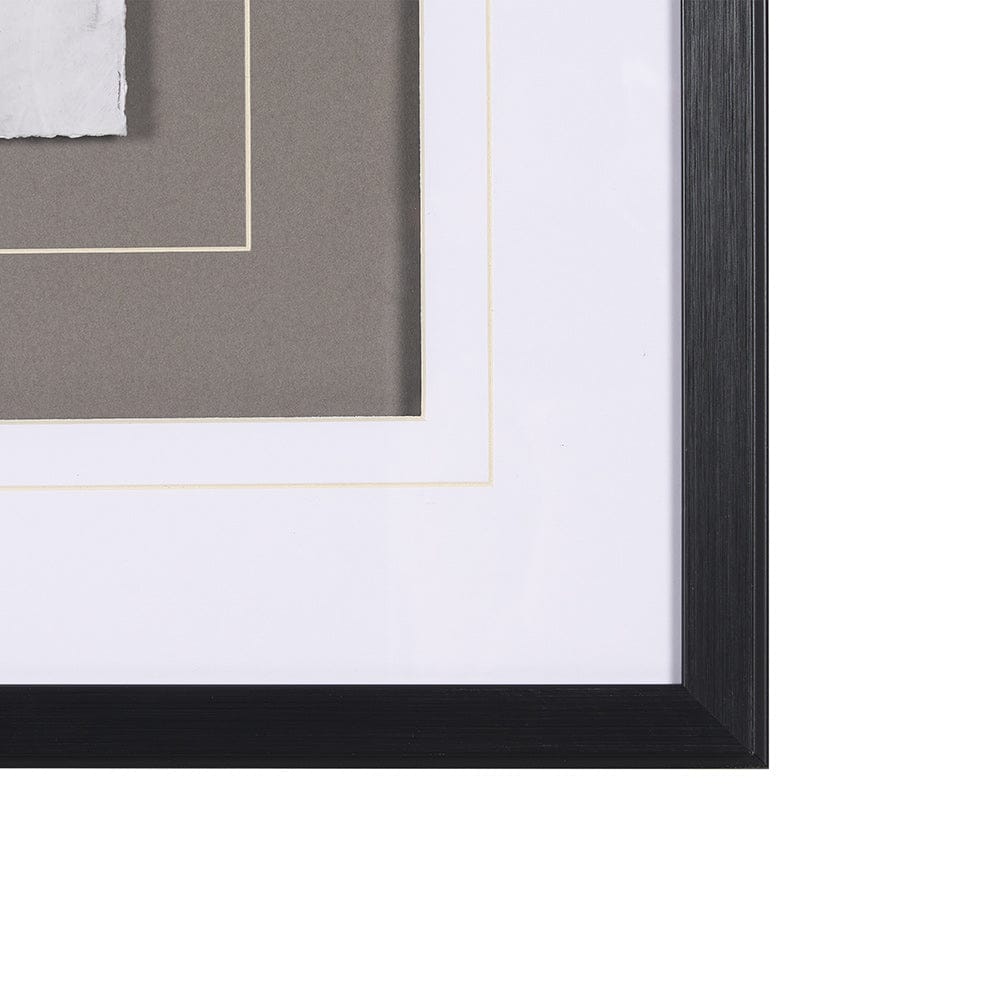 Mercana - Soft Blue Botanoicals IV by Mercana Studio Hand Embellished Framed Art Print Matted under Glass - 13967 view 6