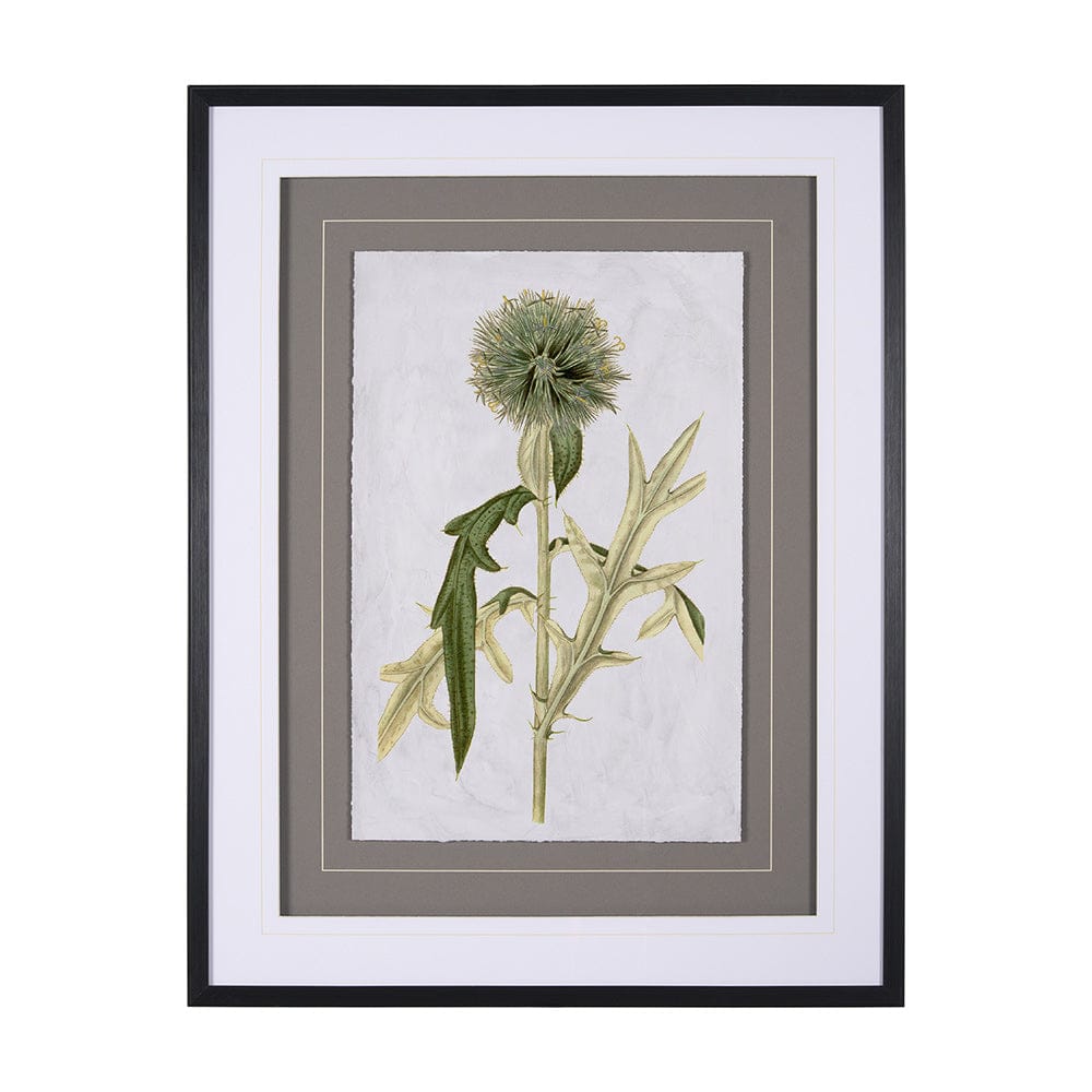 Mercana - Soft Blue Botanoicals VI by Mercana Studio Hand Embellished Framed Art Print Matted under Glass - 13969 view 1