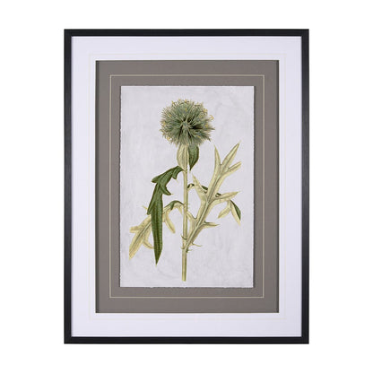Mercana - Soft Blue Botanoicals VI by Mercana Studio Hand Embellished Framed Art Print Matted under Glass - 13969 view 1