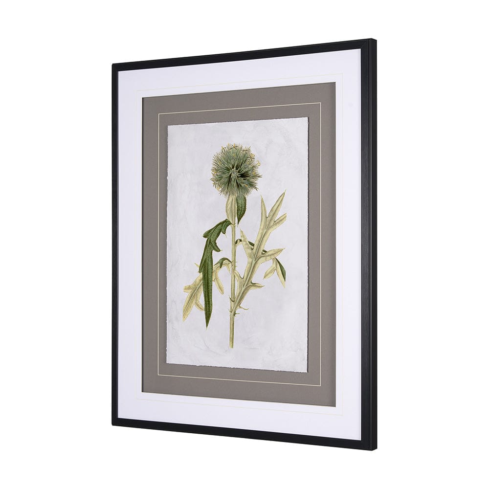 Mercana - Soft Blue Botanoicals VI by Mercana Studio Hand Embellished Framed Art Print Matted under Glass - 13969 view 5