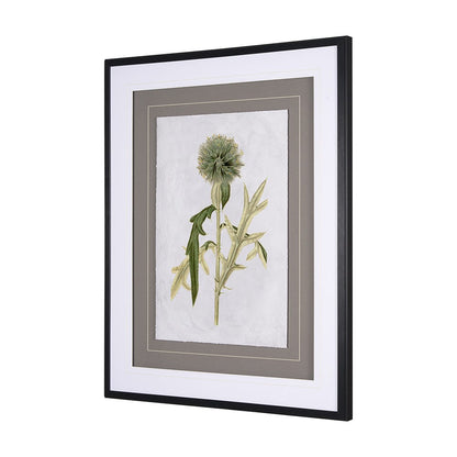 Mercana - Soft Blue Botanoicals VI by Mercana Studio Hand Embellished Framed Art Print Matted under Glass - 13969 view 5