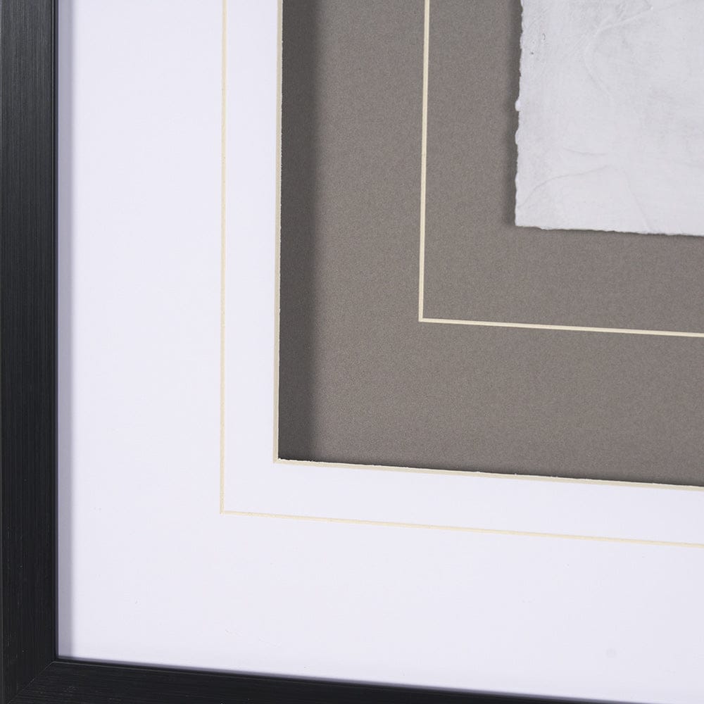Mercana - Soft Blue Botanoicals VI by Mercana Studio Hand Embellished Framed Art Print Matted under Glass - 13969 view 8