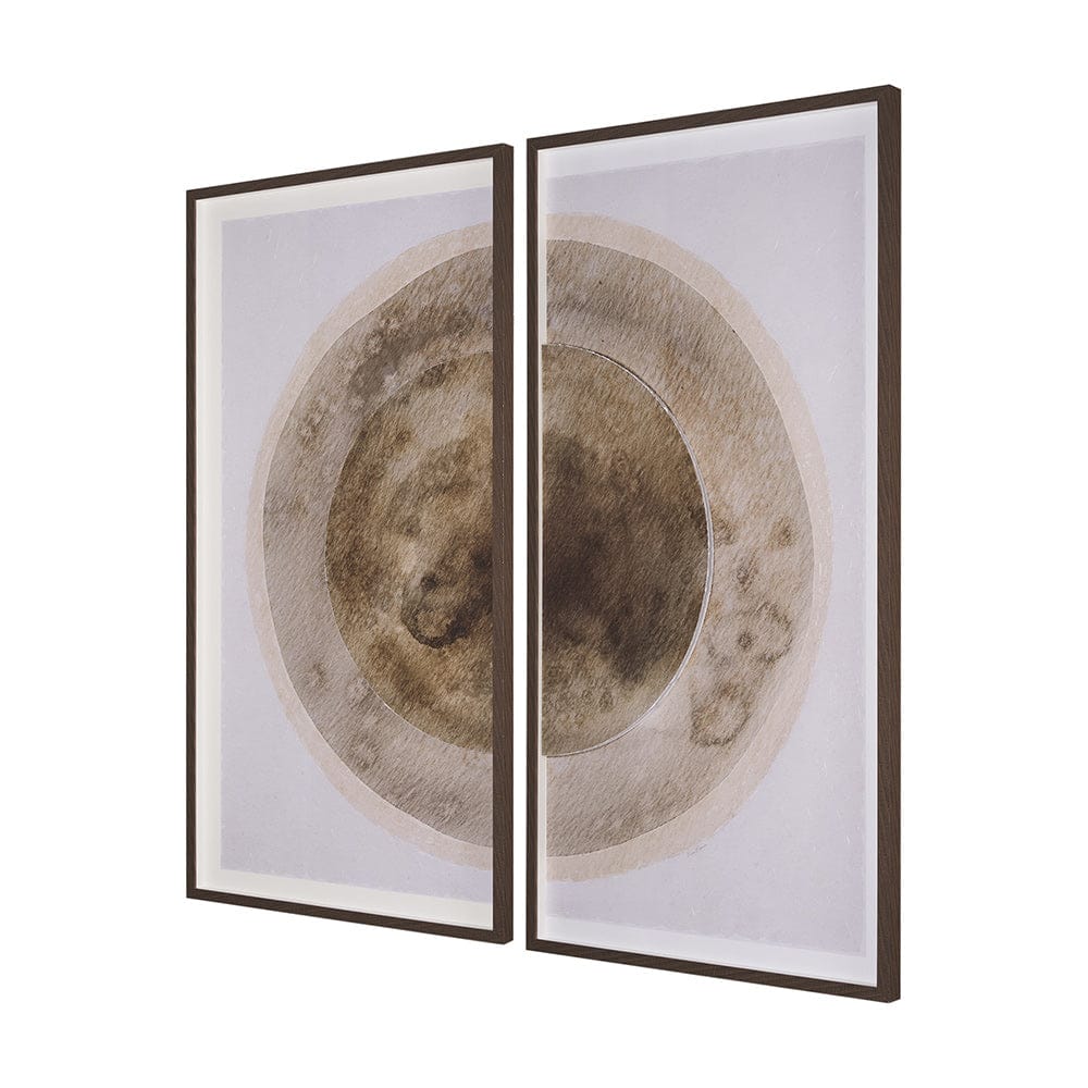 Mercana - Soft Eclipse by Mercana Studio a Hand Embellished Framed Art Print Matted under Glass (Set of 2) - 15568 view 2