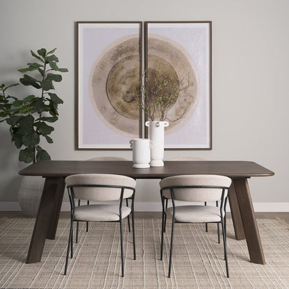 Mercana - Soft Eclipse by Mercana Studio a Hand Embellished Framed Art Print Matted under Glass (Set of 2) - 15568 view 8