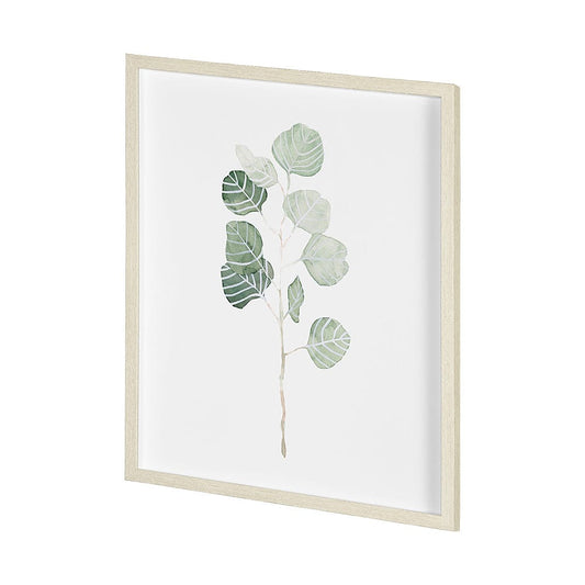 Mercana - Soft Eucalyptus Branch I by Emma Scarvey Hand Embellished Framed Art Print Matted under Glass - 13365 view 2
