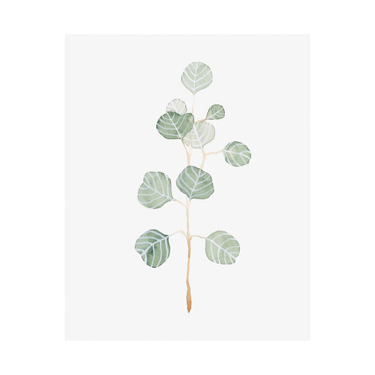 Mercana - Soft Eucalyptus Branch II by Emma Scarvey a Hand Embellished Textured Canvas - 101762-L view 1