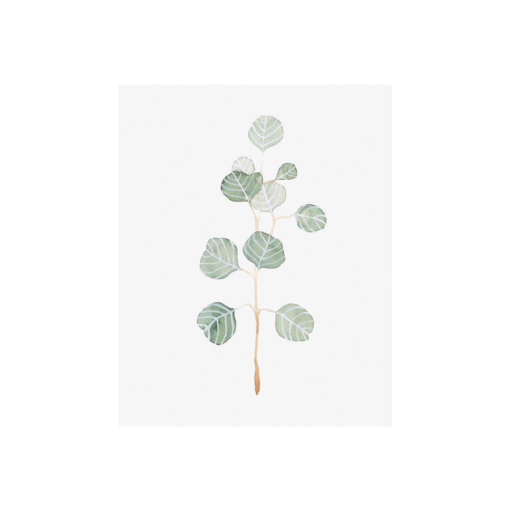 Mercana - Soft Eucalyptus Branch II by Emma Scarvey a Hand Embellished Textured Canvas - 101762-S view 1