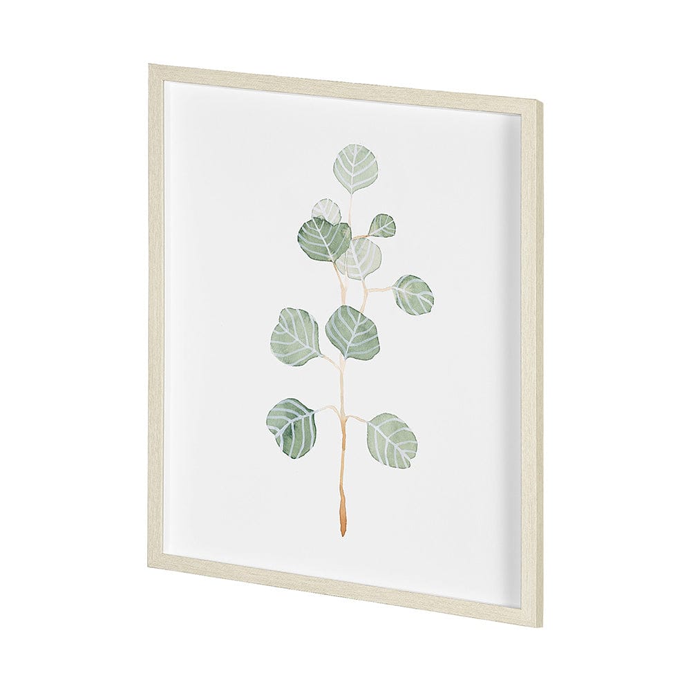 Mercana - Soft Eucalyptus Branch II by Emma Scarvey Hand Embellished Framed Art Print Matted under Glass - 13366 view 2