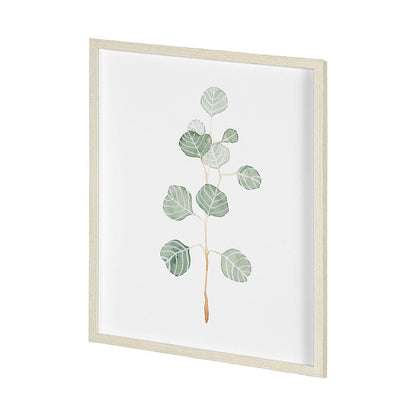 Mercana - Soft Eucalyptus Branch II by Emma Scarvey Hand Embellished Framed Art Print Matted under Glass - 13366 view 2