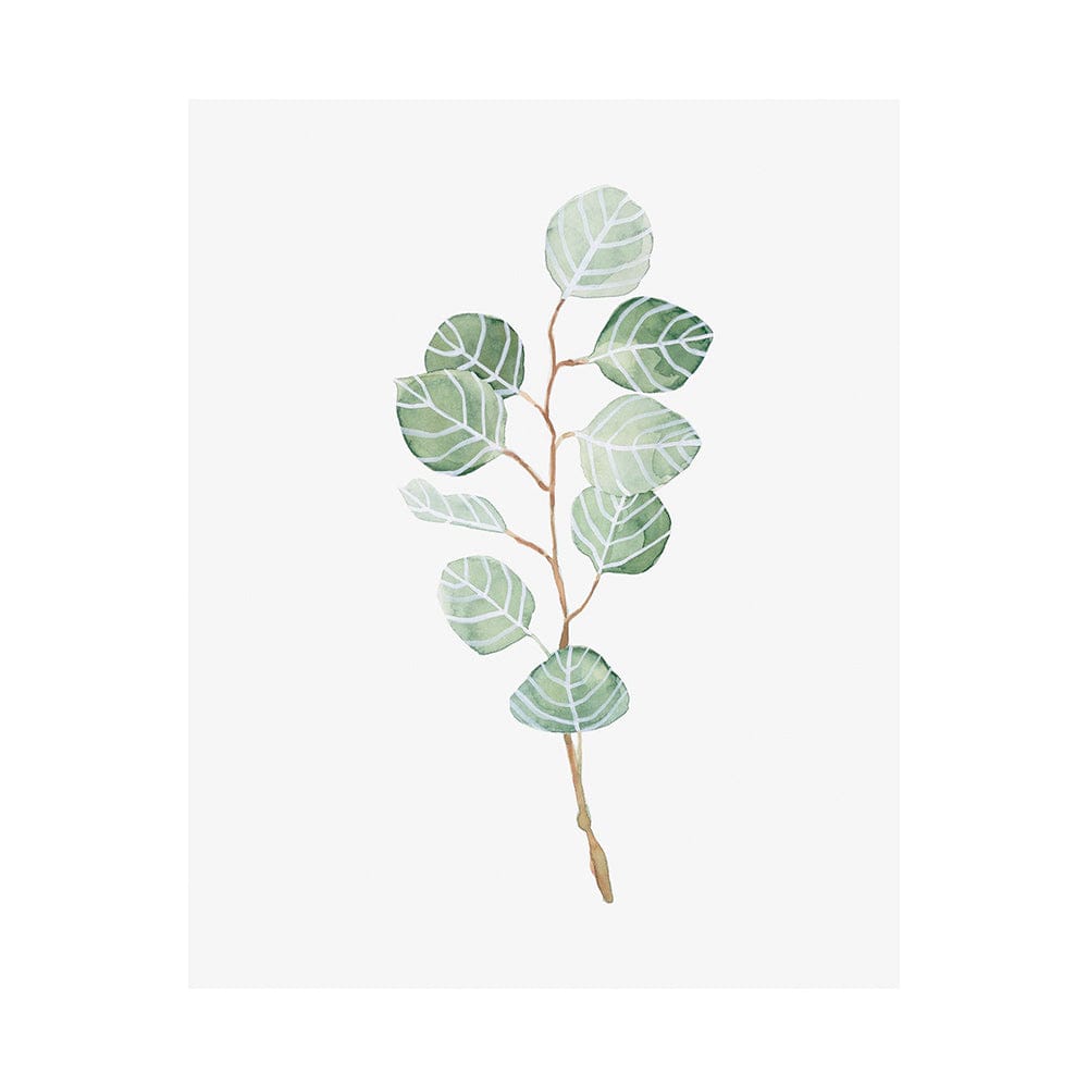 Mercana - Soft Eucalyptus Branch III by Emma Scarvey a Hand Embellished Textured Canvas - 101763-L view 1