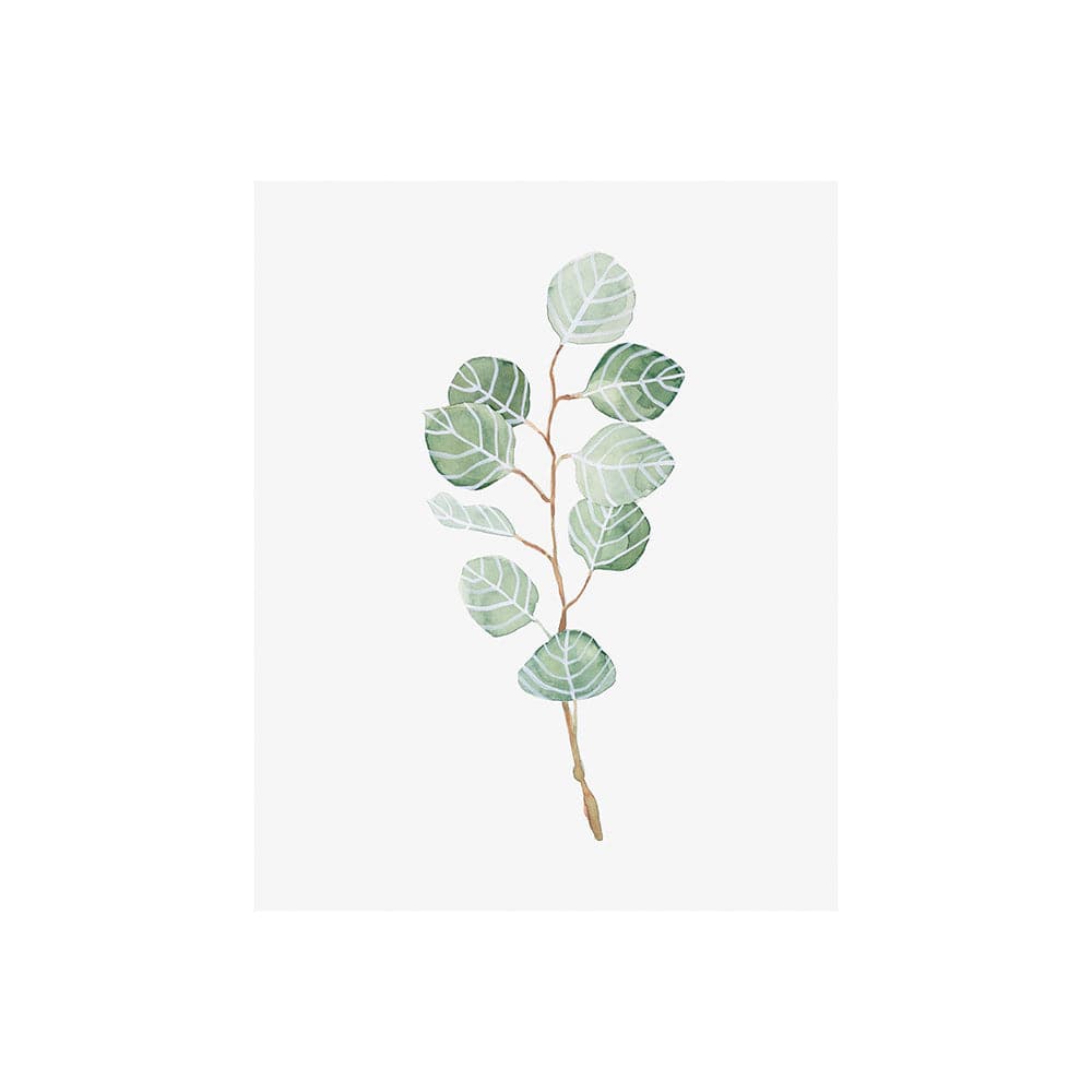 Mercana - Soft Eucalyptus Branch III by Emma Scarvey a Hand Embellished Textured Canvas - 101763-S view 1