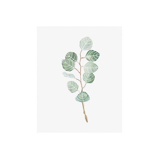 Mercana - Soft Eucalyptus Branch III by Emma Scarvey a Hand Embellished Textured Canvas - 101763-S view 1