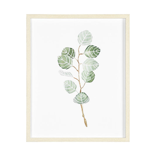 Mercana - Soft Eucalyptus Branch III by Emma Scarvey Hand Embellished Framed Art Print Matted under Glass - 13367 view 1