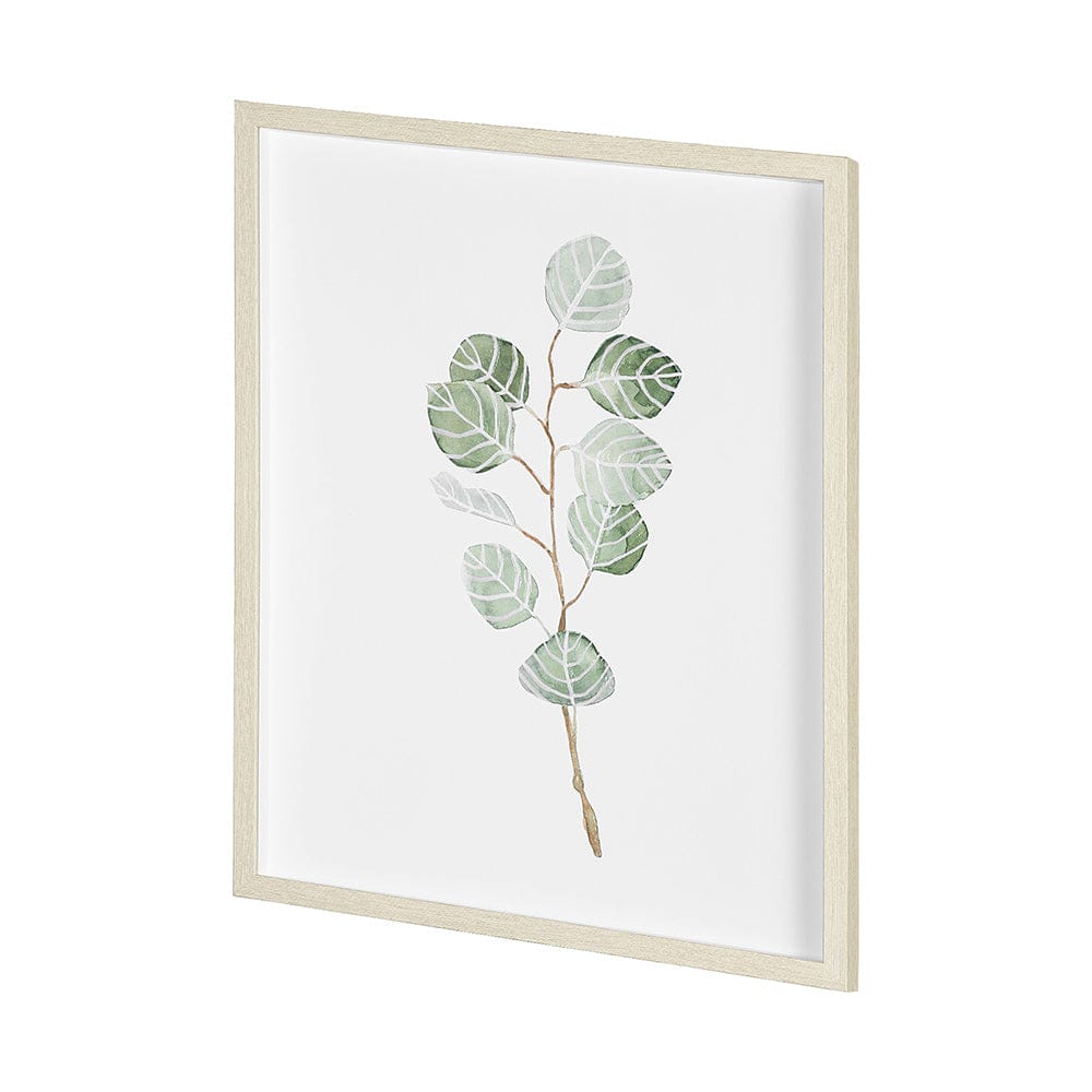 Mercana - Soft Eucalyptus Branch III by Emma Scarvey Hand Embellished Framed Art Print Matted under Glass - 13367 view 2
