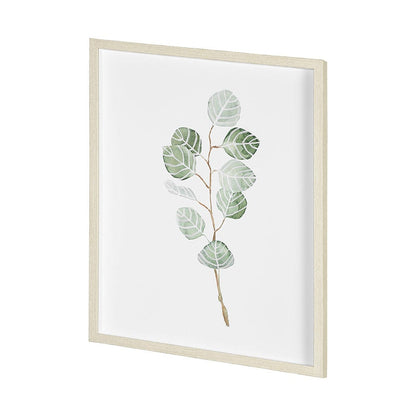 Mercana - Soft Eucalyptus Branch III by Emma Scarvey Hand Embellished Framed Art Print Matted under Glass - 13367 view 2