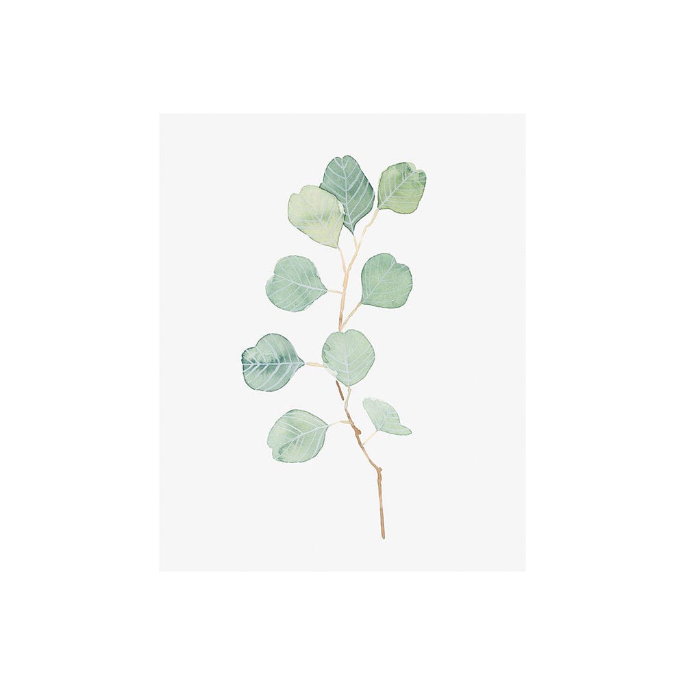Mercana - Soft Eucalyptus Branch IV by Emma Scarvey a Hand Embellished Textured Canvas - 101764-S view 1