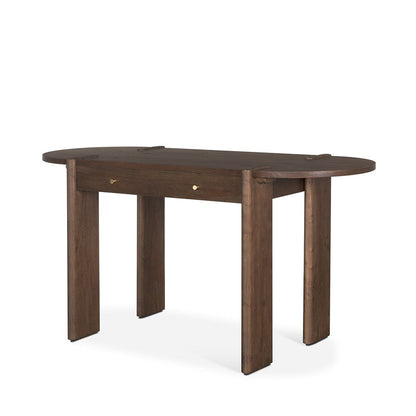 Mercana - Sohan Dark Brown Elm Wood Oblong Desk - 70855 view 1