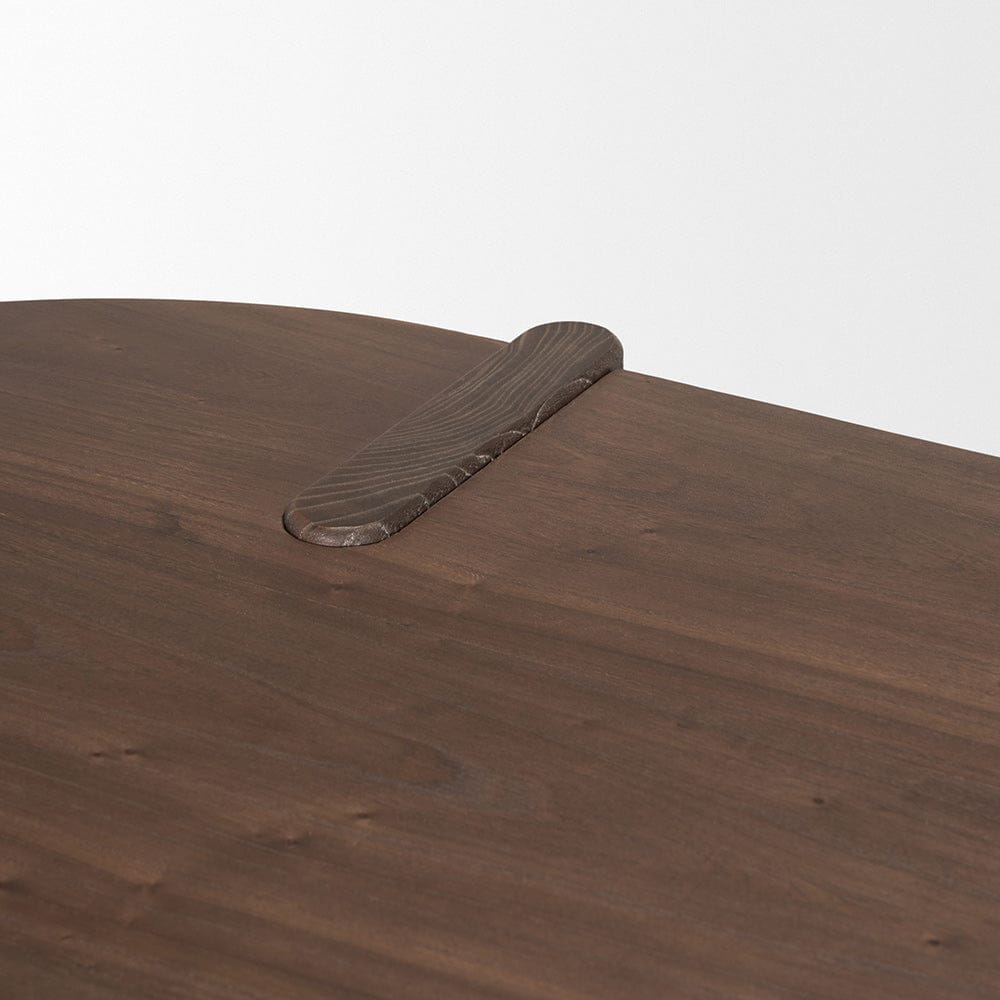 Mercana - Sohan Dark Brown Elm Wood Oblong Desk - 70855 view 7
