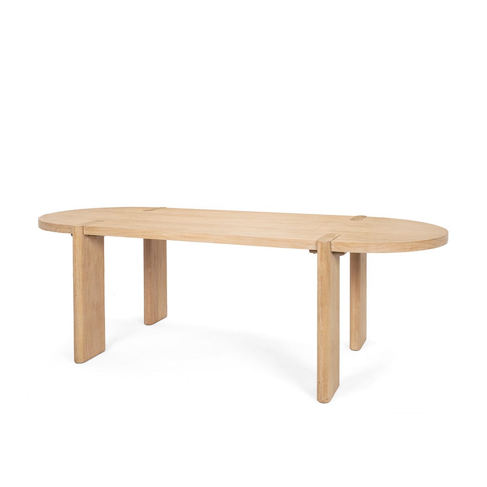Mercana - Sohan Light Brown Wood Oval Dining Table - 70854 view 1